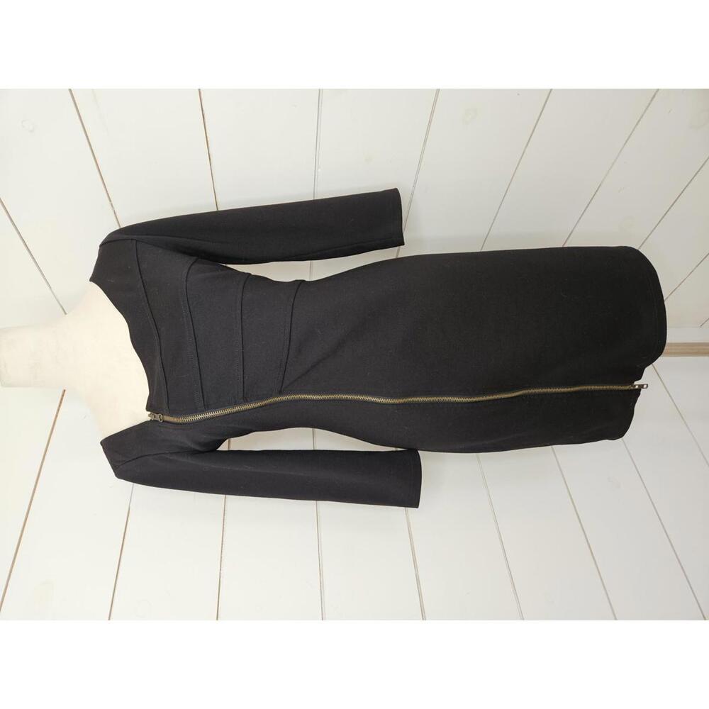 Muse size 8 black zippered mini dress. LBD Little Black Dress